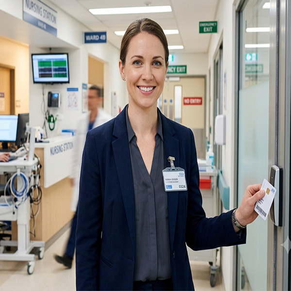 Hospital IT specialist deploying RFID tracking solution
