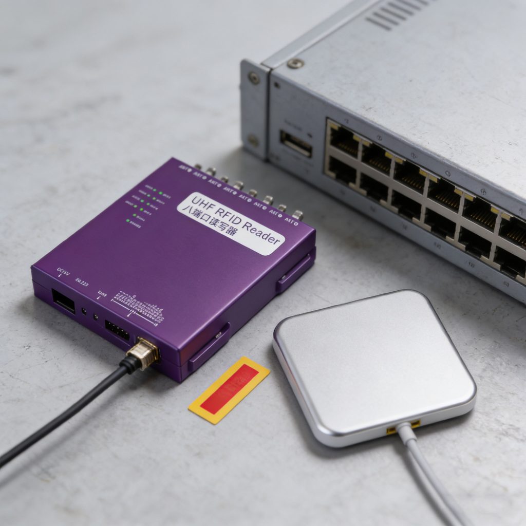 high-frequency HF RFID antenna for integration with industrial RFID readers and tags.