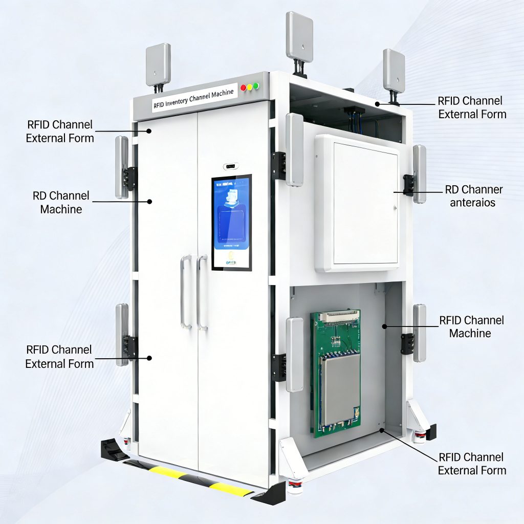Inside an RFID Tunnel: RFID Reader and Antenna Integration Layout