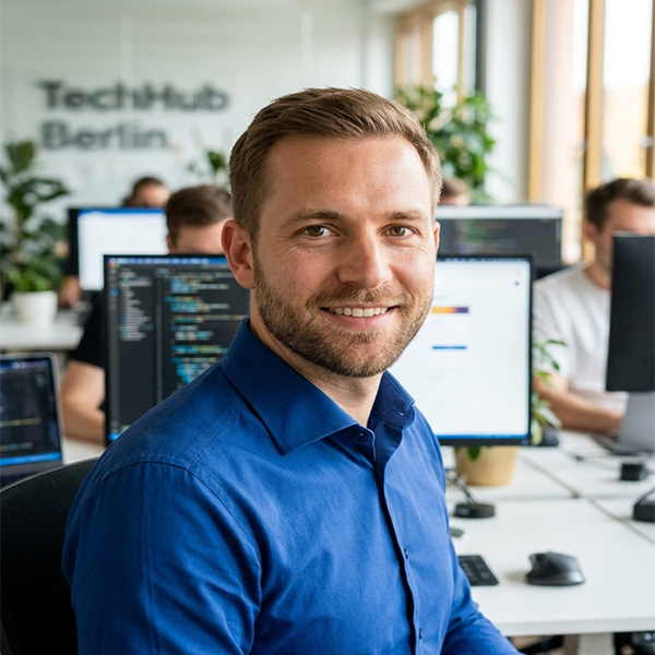 German RFID software engineer portrait