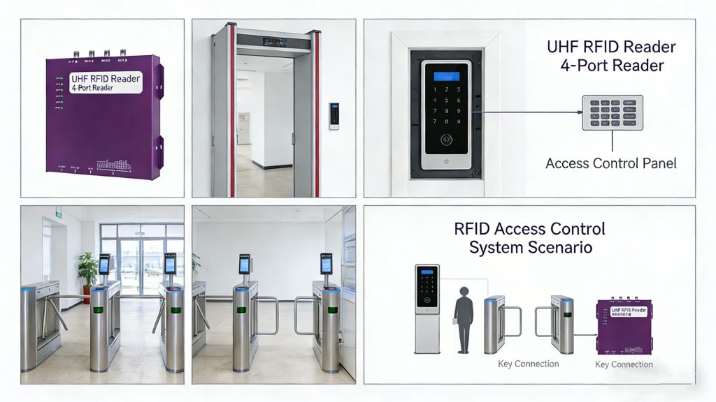 One RFID Fixed Reader Supporting Multiple Enterprise Applications