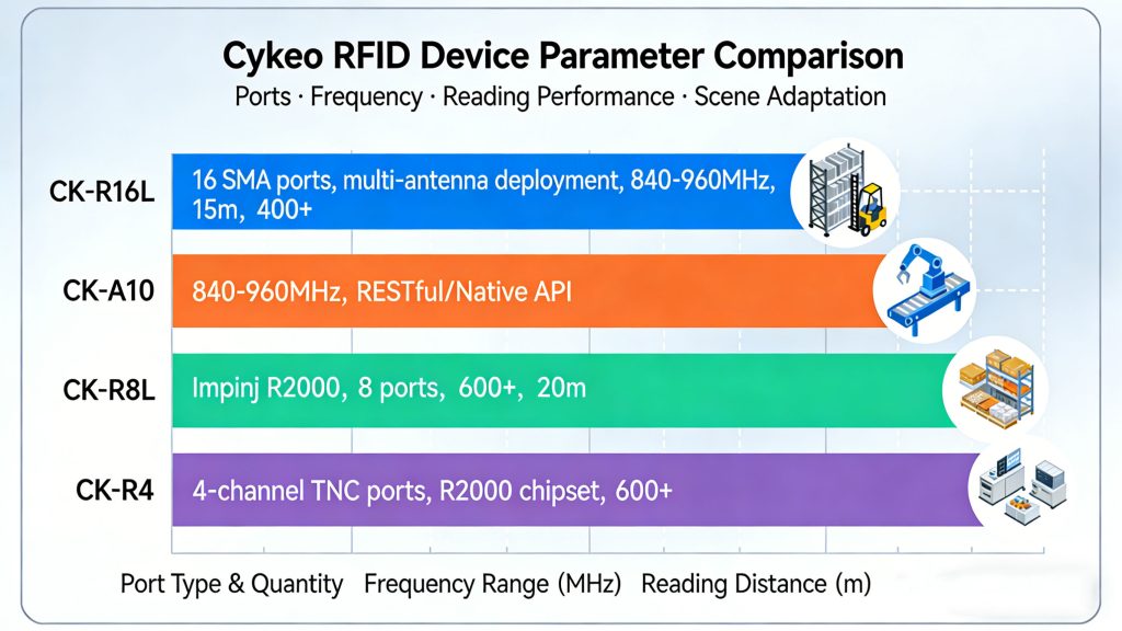 Performance Comparison – Cykeo RFID Readers with CK-A10A