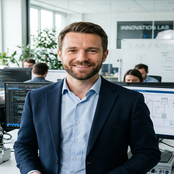French automation engineer portrait