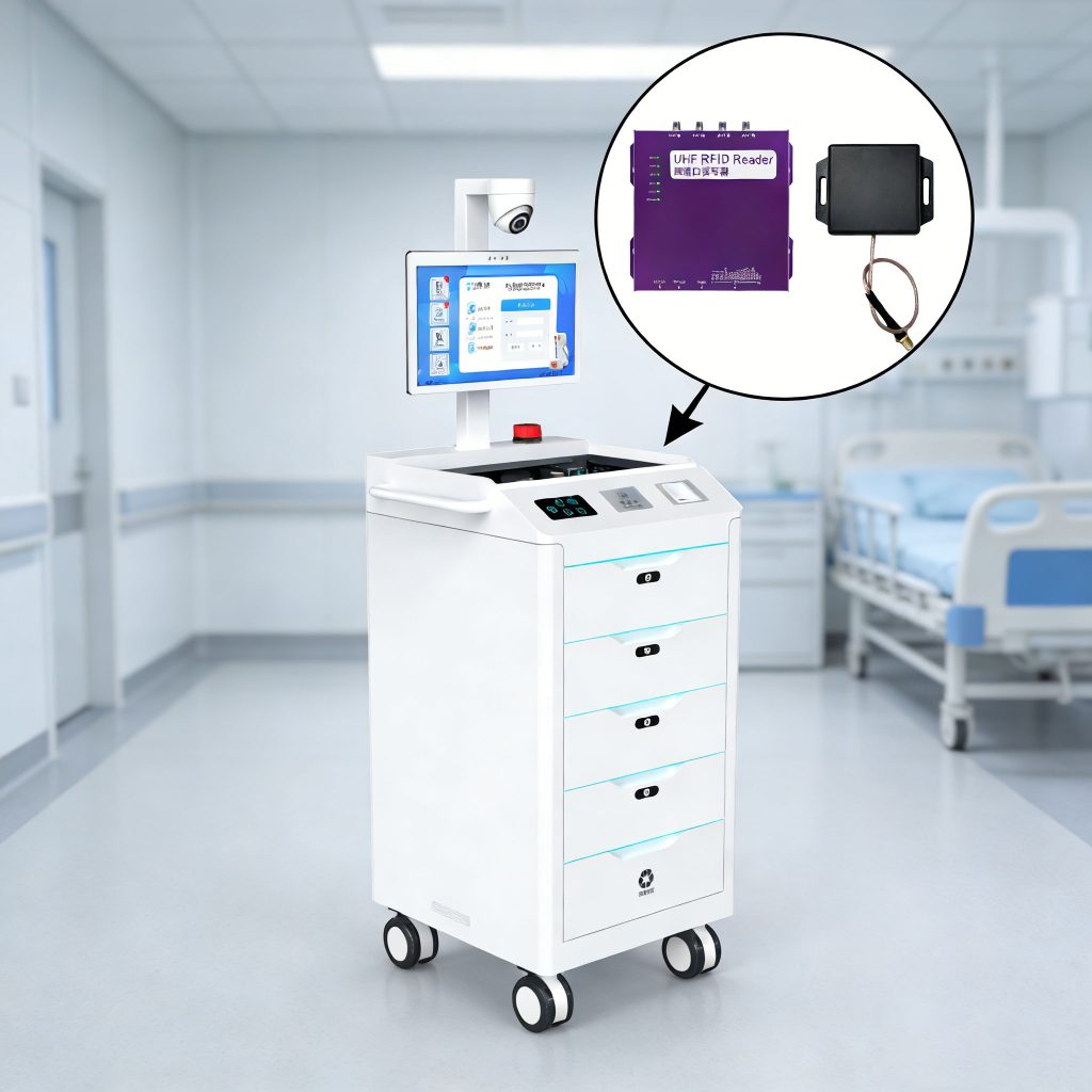 RFID Antennas and rfid Readers Integrated with FTNG‑L‑CK‑03 rfid Cabinet