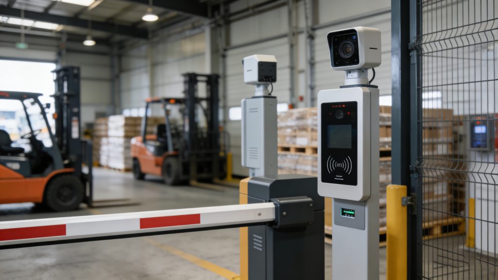 rfid access control gate for warehouse and logistics