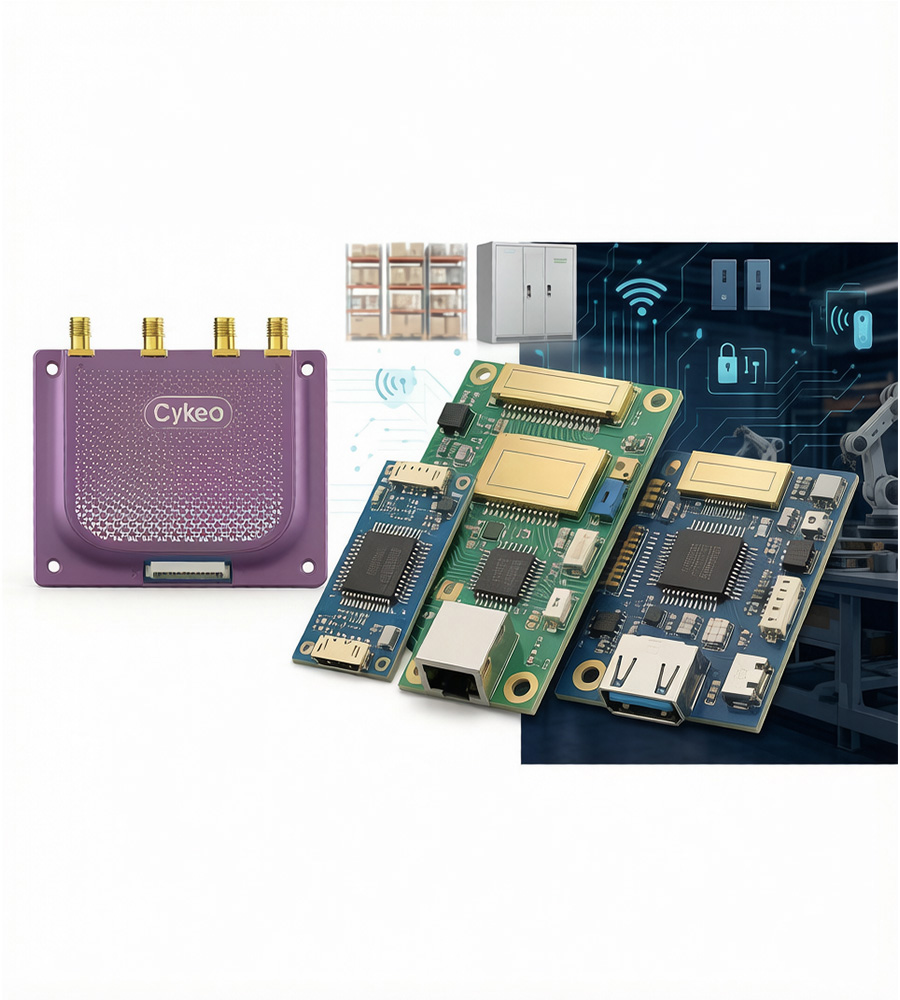 UHF RFID reader modules for OEM integration with embedded RFID hardware, industrial automation, asset tracking, and smart cabinet applications