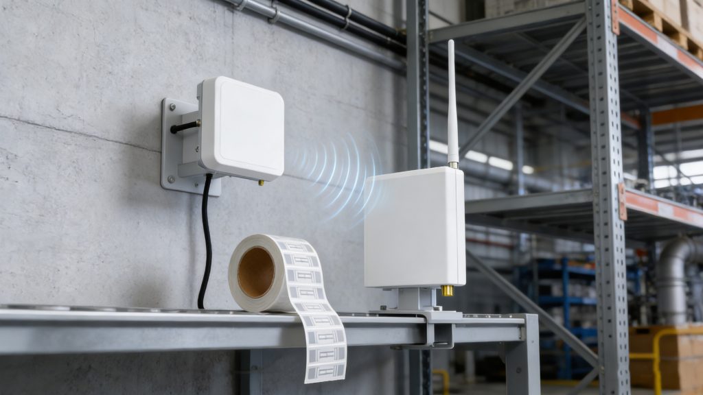 RFID Reader for Warehouse Aisle and Pallet Tracking