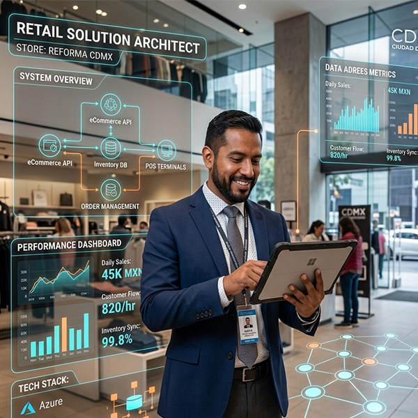 Solution architect designing RFID retail tracking system