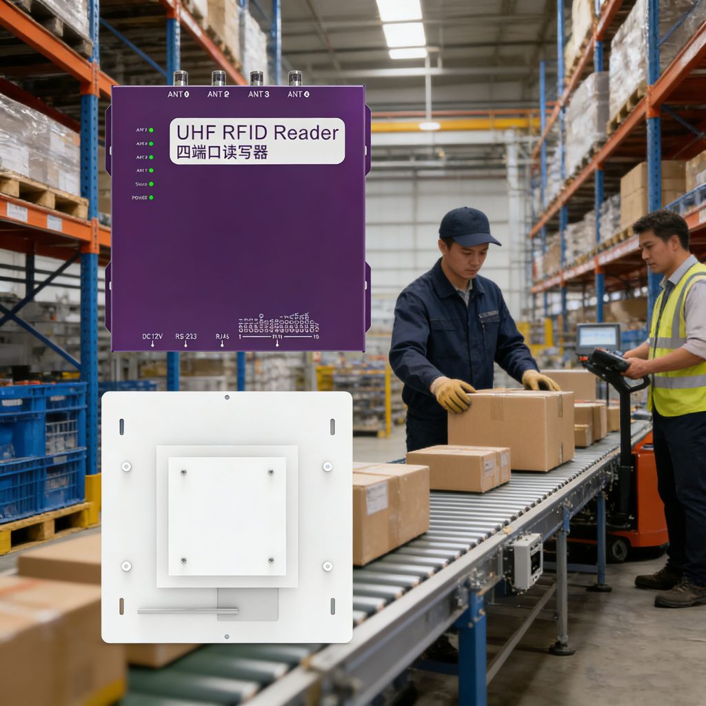RFID System in Action CK-A10A and Cykeo Rfid Readers in Warehouse