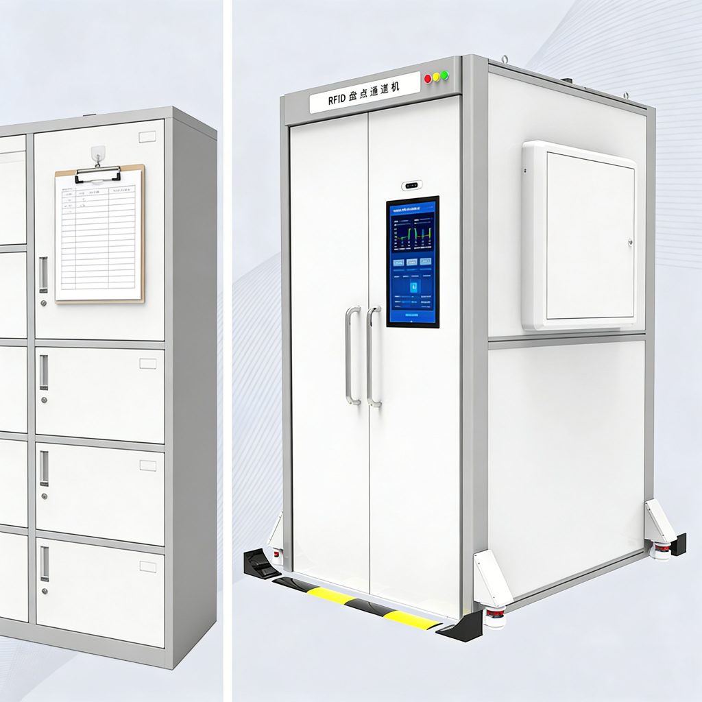 Traditional Cabinet vs Armoire RFID Smart Cabinet