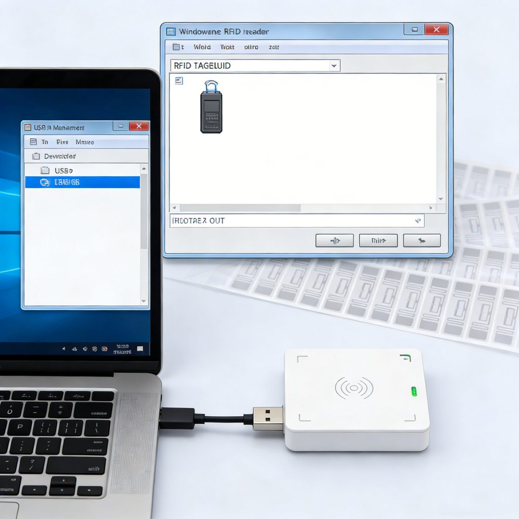 USB RFID reader configured and working on Windows 10 and Windows 11