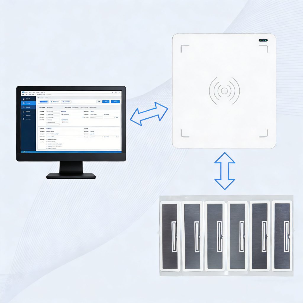 USB RFID Reader Writing Batch Rfid Tag Workflow