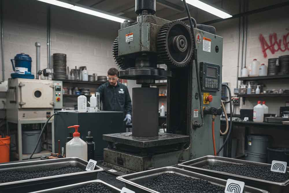 RFID Device Used in Hot Mix Workability Gyrator...