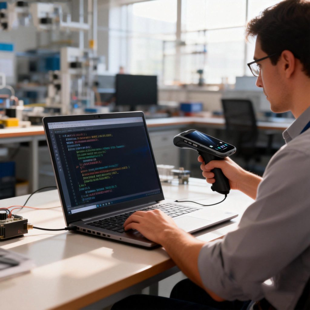 Secondary Development of Industrial Handheld RFID Reader