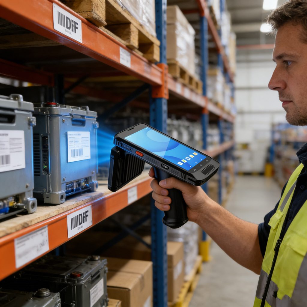 using a handheld RFID reader in a retail