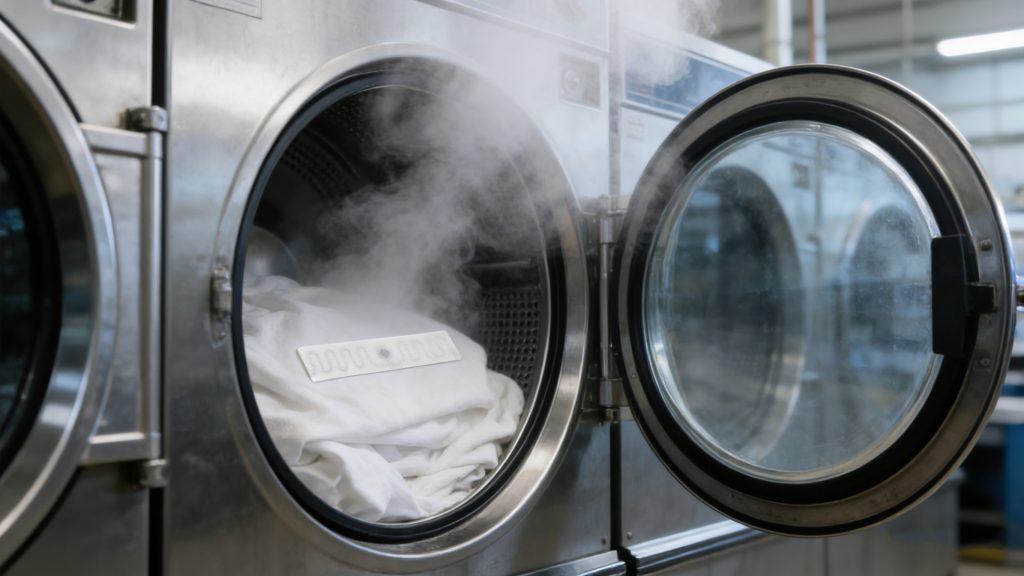 washable textile rfid tag for industrial laundry environment