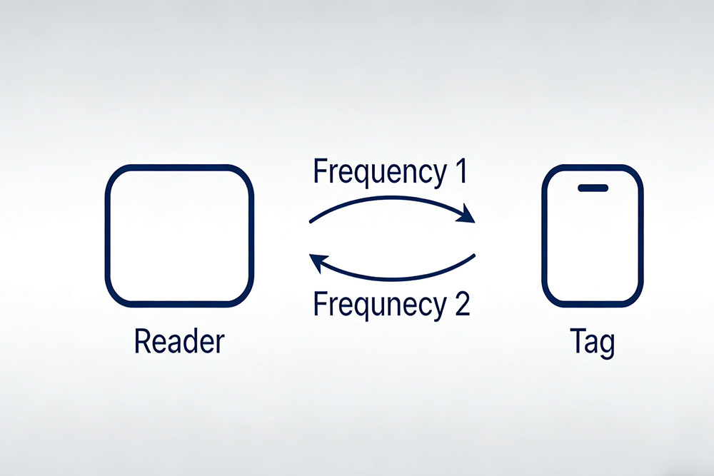reader and tag switching frequencies