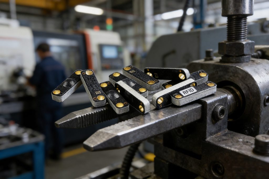 industrial metal RFID tags used on tools and machinery