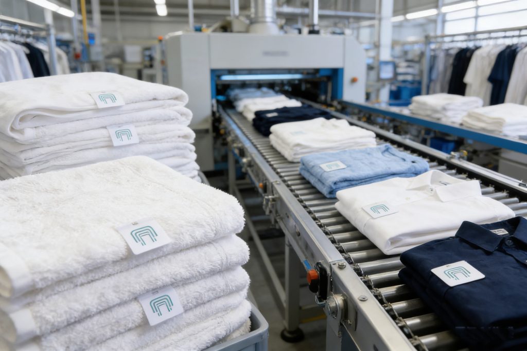 RFID laundry tags used in industrial washing and linen tracking