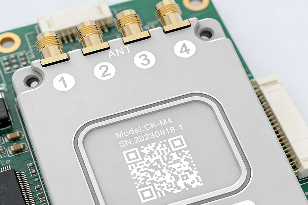 compact UHF RFID embedded module used for industrial tracking system integration