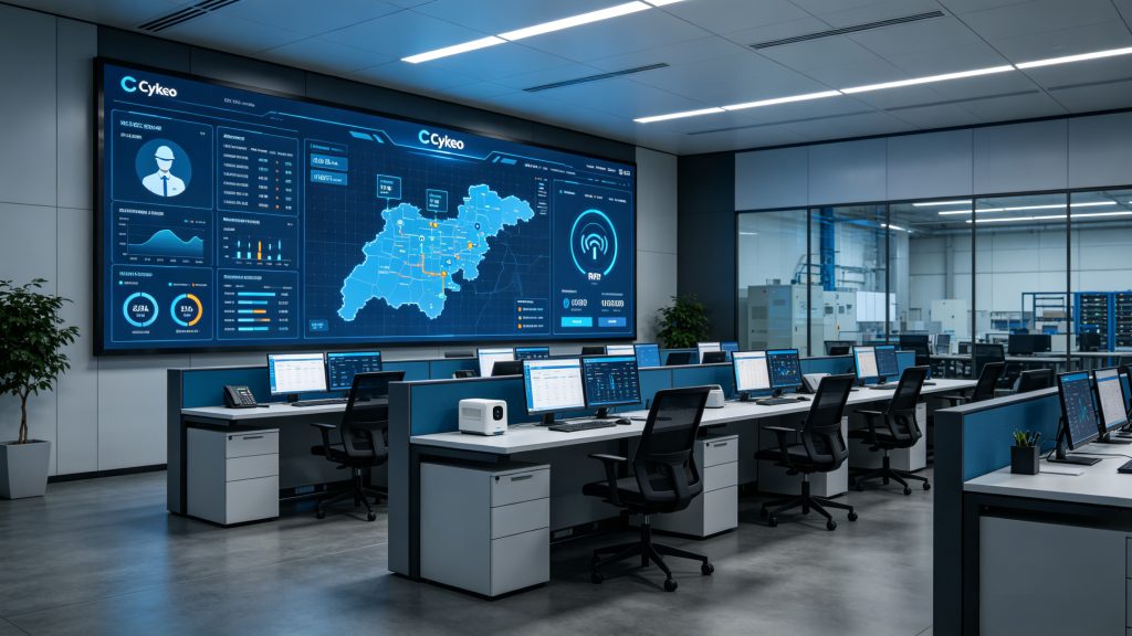 What is RFID employee location tracking system 2 employee location tracking system dashboard showing staff movement
