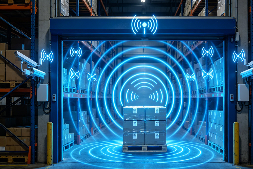 rfid multi antenna industrial setup warehouse