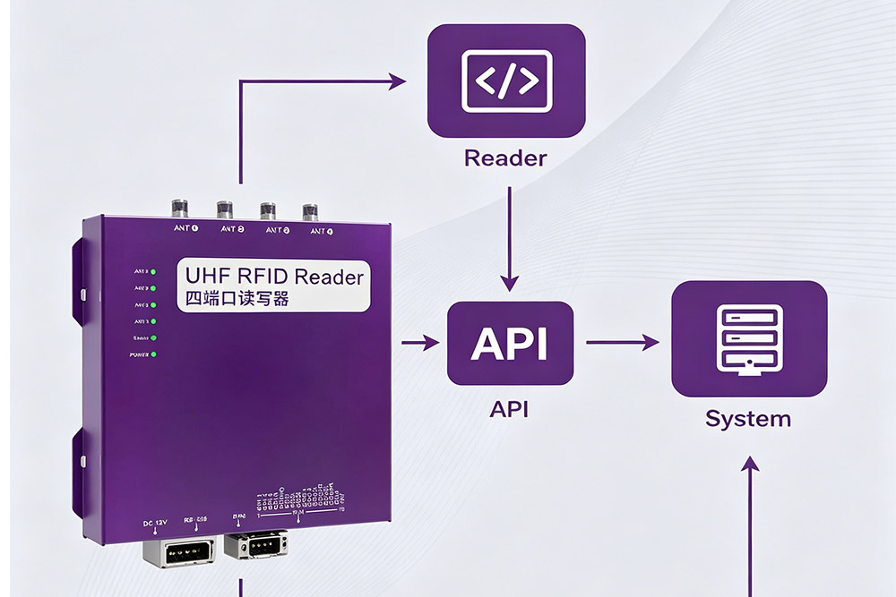 Simple flow — Reader → API → System