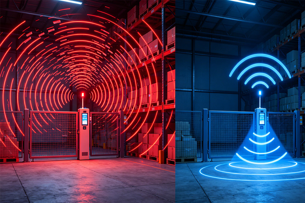 rfid read zone comparison wrong vs correct