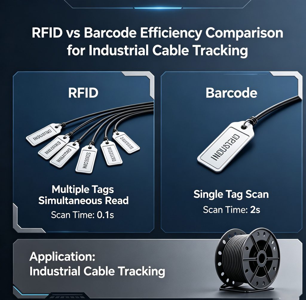 RFID Cable Tags vs Barcode Labels: Which One Is Better for Asset Tracking? 1 rfid bulk reading compared to barcode single item scanning efficiency