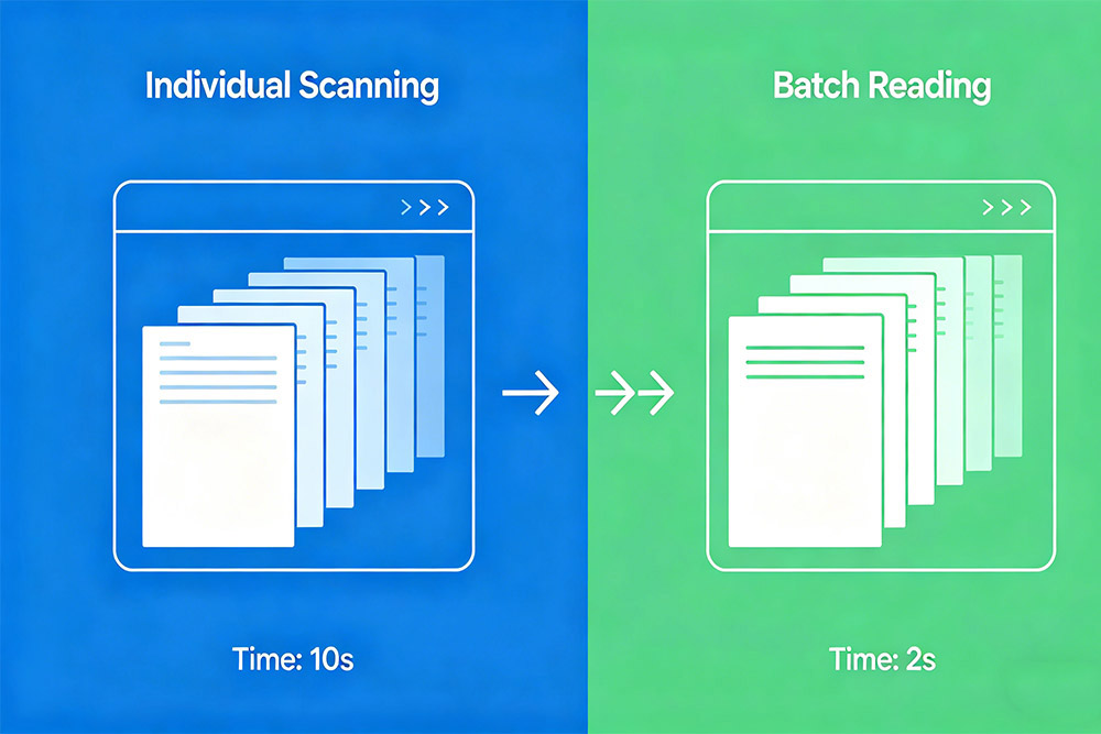 comparison of manual handheld scanning and automated rfid bulk reading efficiency