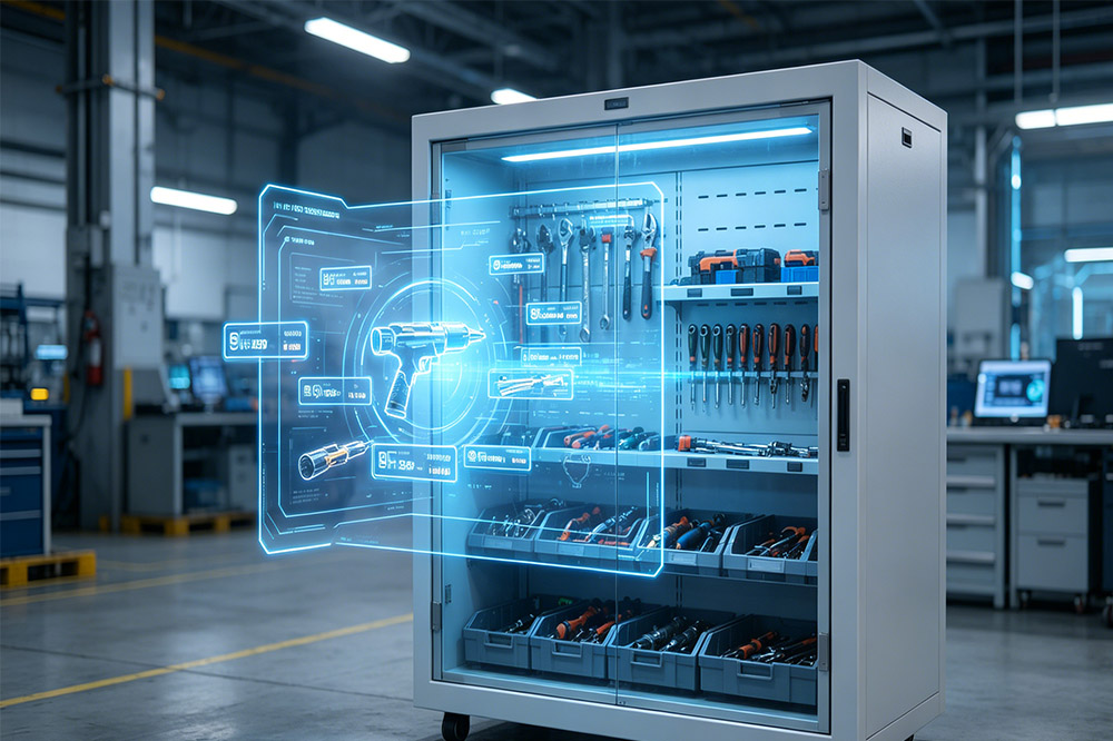 rfid system automatically detecting multiple tools in cabinet