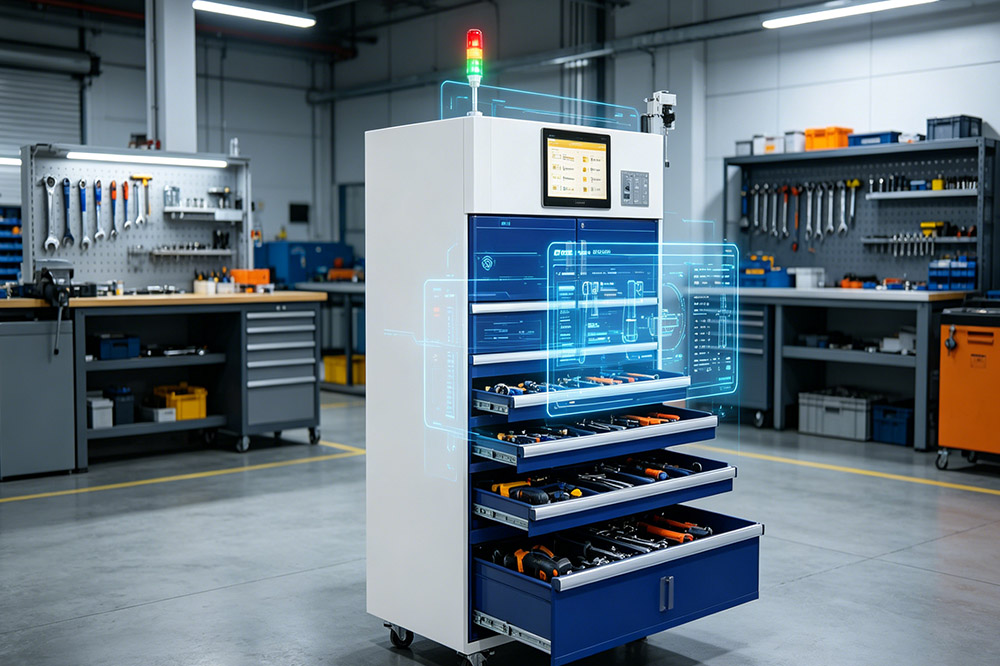 How to Build an RFID Tool Tracking System Step by Step Industrial Guide 2 rfid smart tool cabinet integrated system