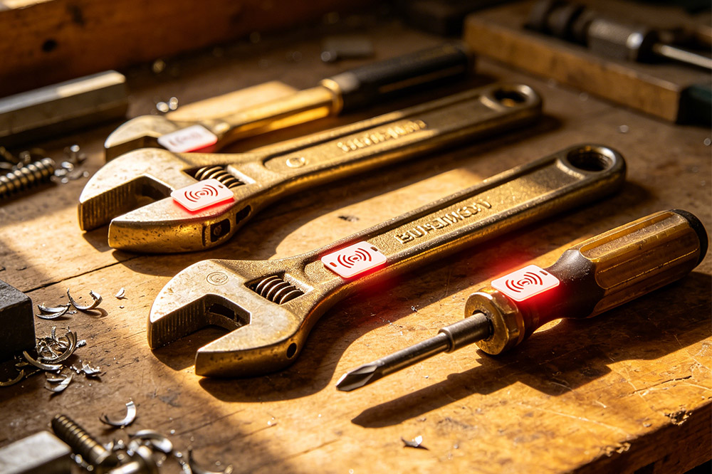 rfid tags not working properly on metal tools