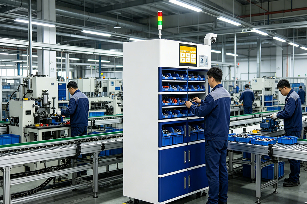 rfid tool cabinet integrated into production workflow