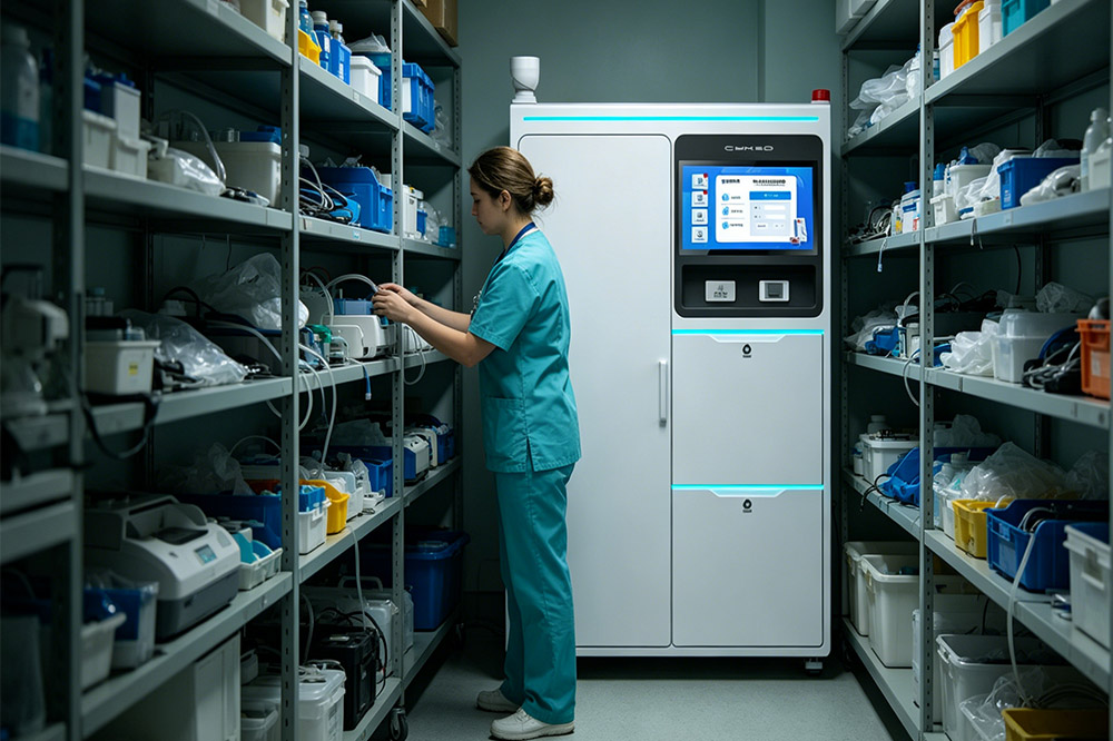 hospital staff searching for missing medical equipment