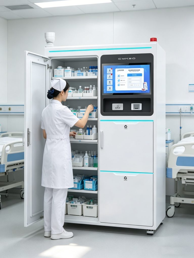 nurse using rfid system during daily operations