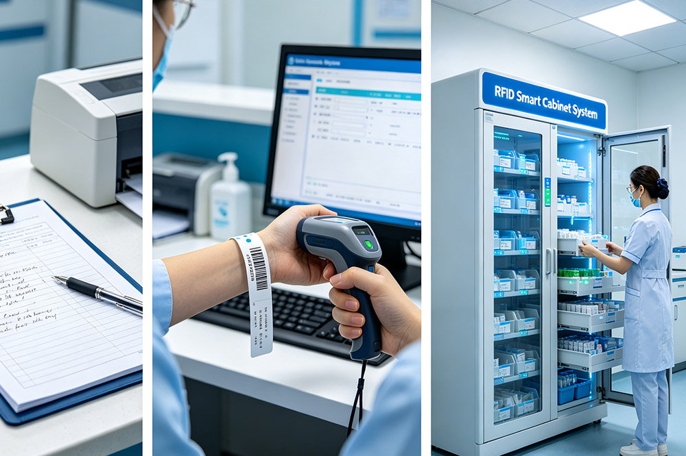 hospital moving from manual tracking to rfid system