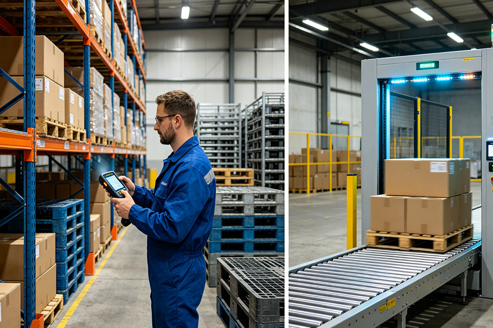 rfid handheld reader vs fixed reader warehouse comparison scanning