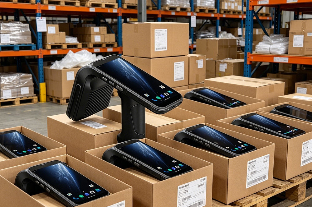 rfid handheld reader bulk shipment warehouse packaging
