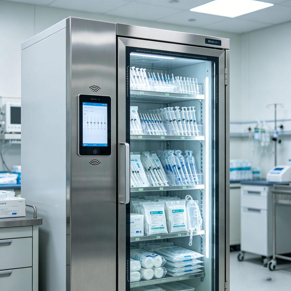 smart cabinet managing hospital consumables with RFID
