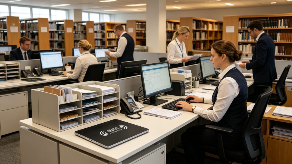 Cykeo desktop RFID reader managing hospitality and library inventory systems