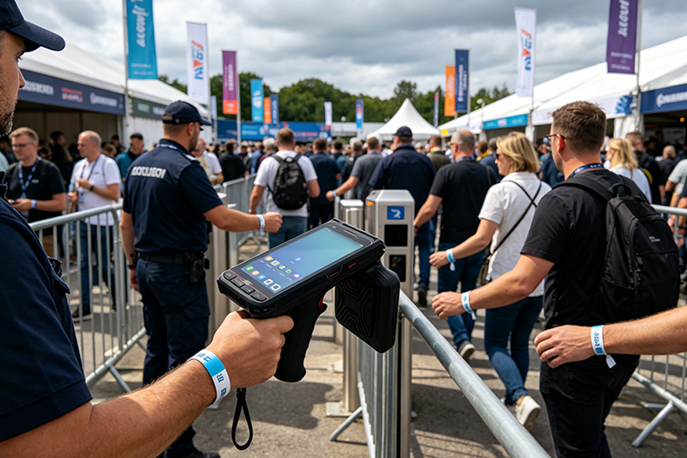 What is bracelet rfid ? 1 Cykeo UHF bracelet RFID system managing fast crowd access at a large outdoor event