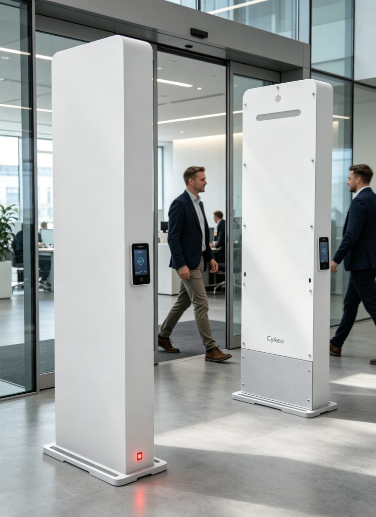 What is rfic reader applicaions and how Cykeo builds rfic reader systems 2 rfid reader detecting uhf rfid tags at entry gate