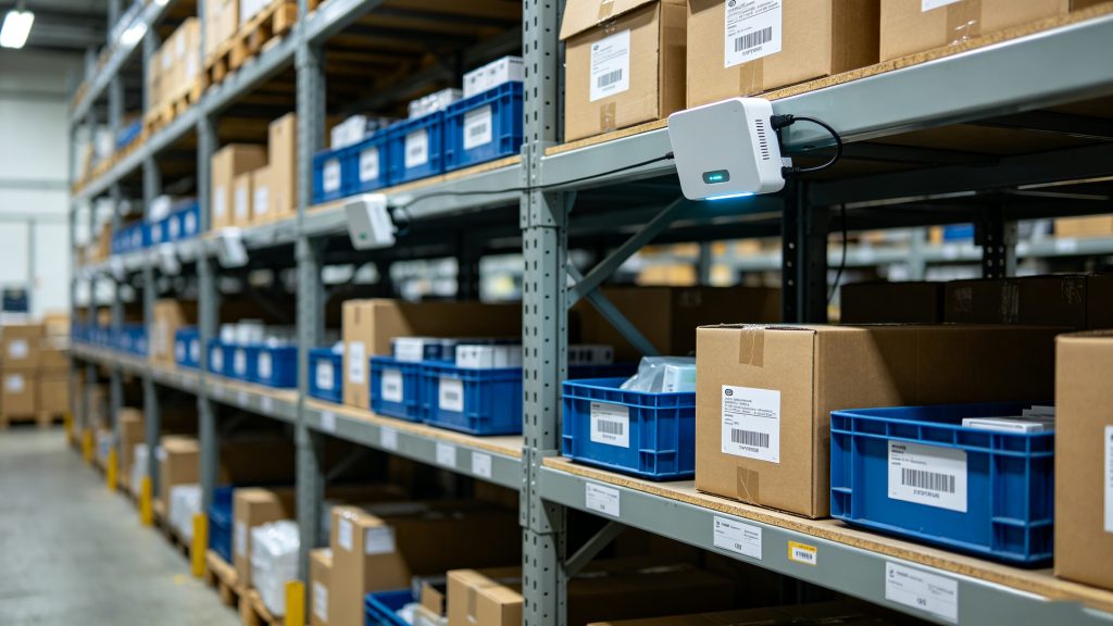 What is printable rfid labels and applications commonly 2 Warehouse shelves monitored using printable RFID labeling system