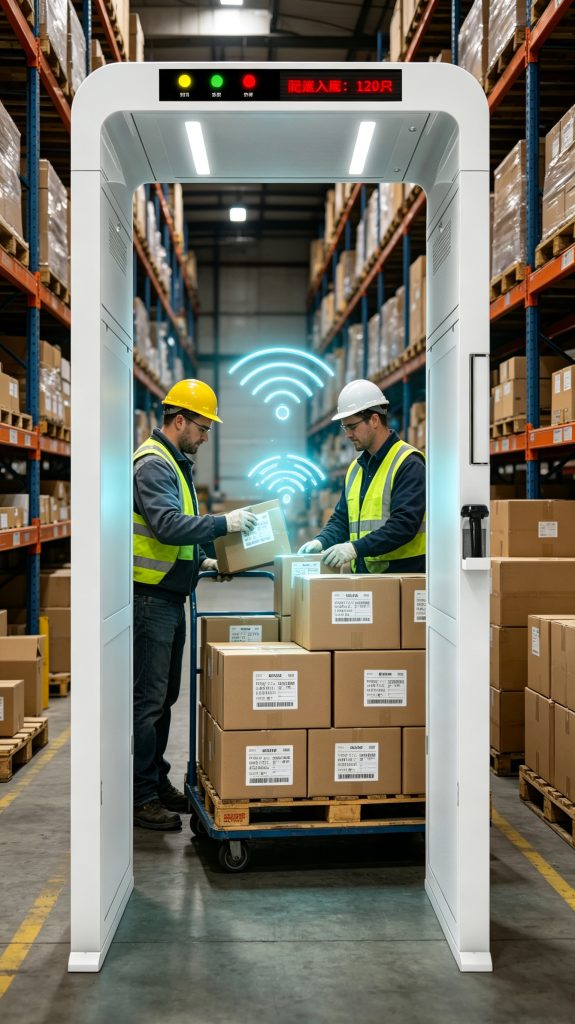 Printable RFID labels used for automated warehouse inventory management