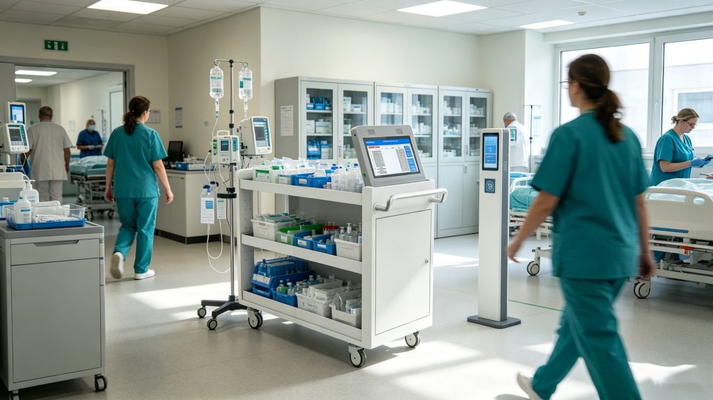 What Are RFID Applications in Healthcare? 2 Ultra high frequency RFID healthcare system monitoring hospital medical equipment