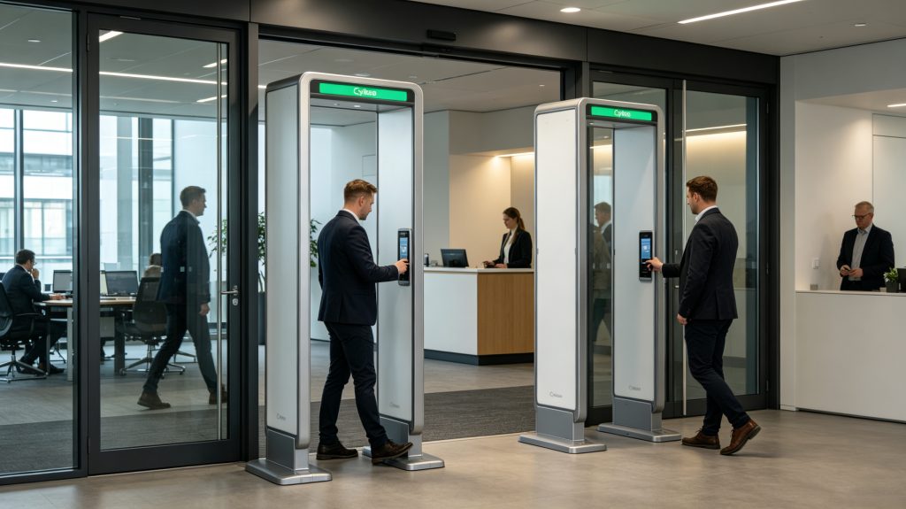 What is high frequency rfid and common applications 1 Cykeo high frequency RFID reader managing secure office access and employee authentication