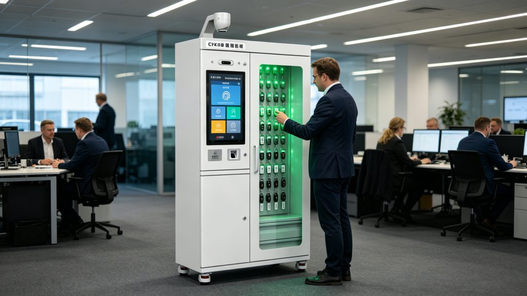 What Is Rfid Tag Keychain And How Conduct RFID Key Management 1 Cykeo RFID intelligent key cabinet with RFID tag keychain management