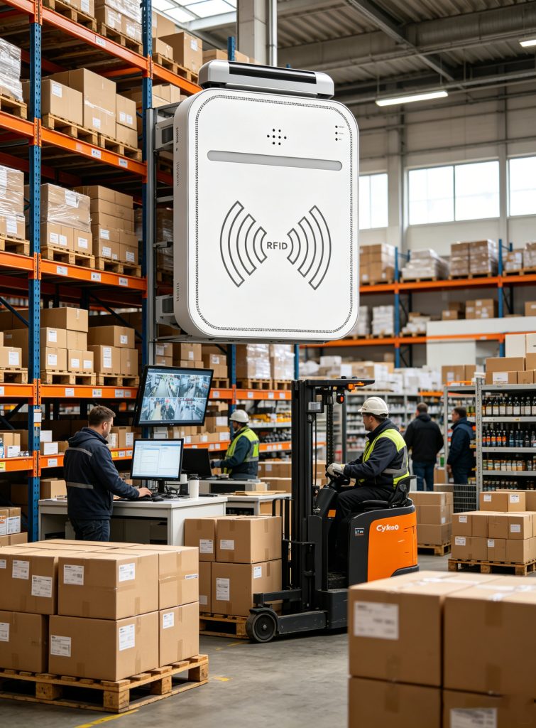 What Is Rfid Hardware And Core Components Of RFID Hardware Systems 2 UHF RFID hardware system managing retail and warehouse inventory automatically