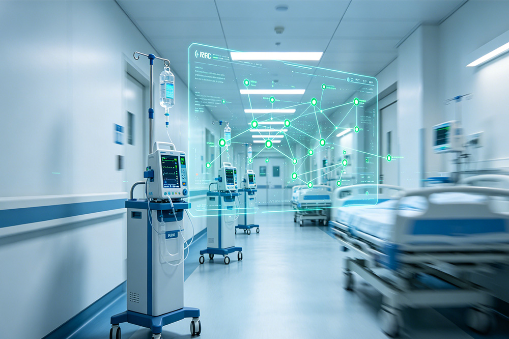Impinj RFID Reader in Healthcare: A Better Way to Track Medical Equipment and Assets 2 RFID system tracking hospital medical equipment